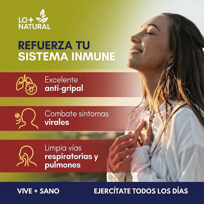 LO+ NATURAL 7 Hierbas reforzado con vitamina c (90cap) 500mg Immune Booster