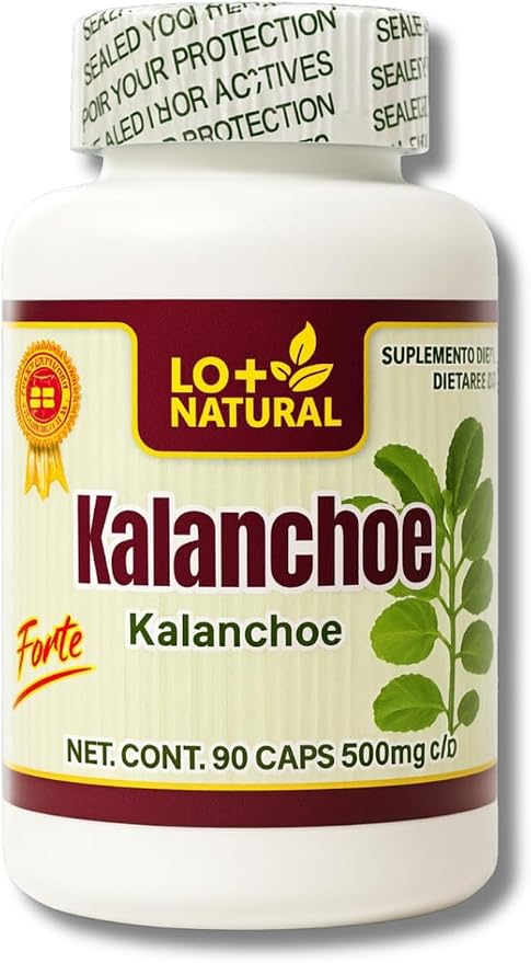 LO+ Natural Kalanchoe Pinnata Forte Capsules – 90 Capsules(1000 mg per Serving) Bryophyllum Pinnatum,100% Natural,Vegan,Non-GMO Herbal Dietary Supplement,Antioxidant & Wellness Support