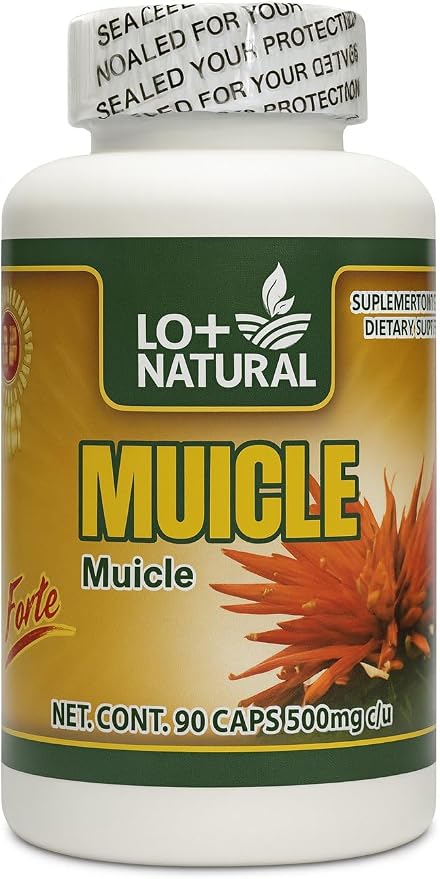 LO+NATURAL Muicle Capsules Forte – 90 Count (1000 mg per Serving) – Justicia Spicigera