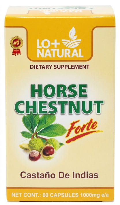 LO+ NATURAL Supplement Castaña de Indias Horse Chestnut 60 caps 1000 mg