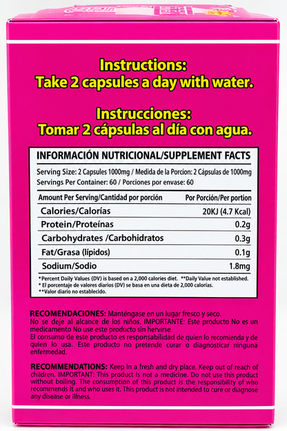 LO+ NATURAL Dietary Supplement Menopausia Menopause Forte 60 caps 1000 mg