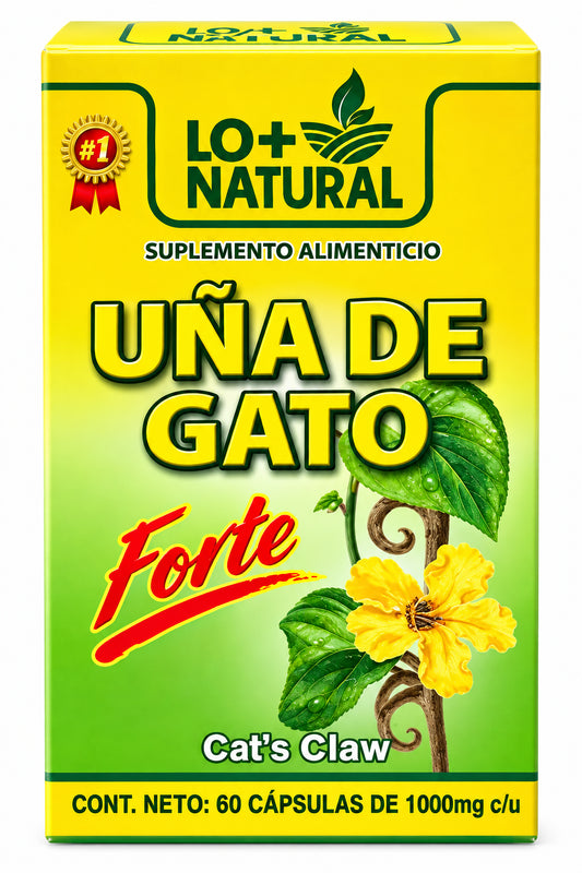 LO+ NATURAL Dietary Supplement Uña de gato Forte 60caps 1000mg