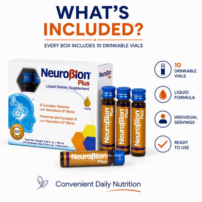 Neurobion Plus Liquid Dietary Supplement, B Complex Vitamins