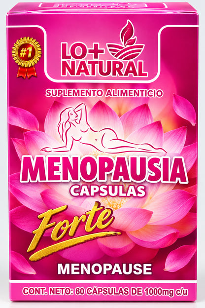 LO+ NATURAL Dietary Supplement Menopausia Menopause Forte 60 caps 1000 mg