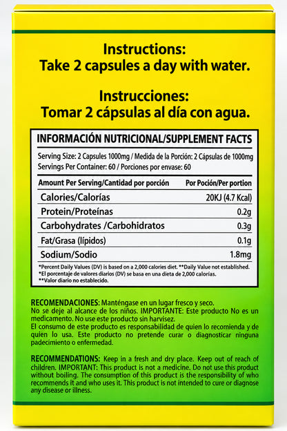 LO+ NATURAL Dietary Supplement Uña de gato Forte 60caps 1000mg