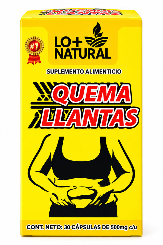 LO+ NATURAL Dietary Supplement Quema llantas 30 caps 500 mg