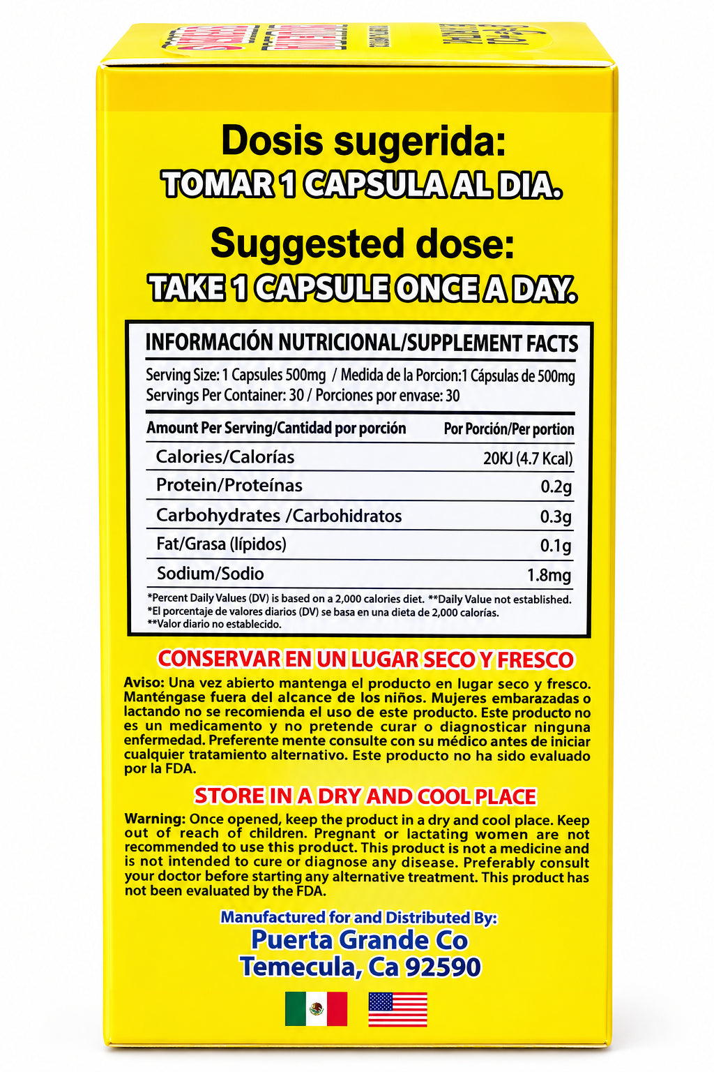 LO+ NATURAL Dietary Supplement Quema llantas 30 caps 500 mg