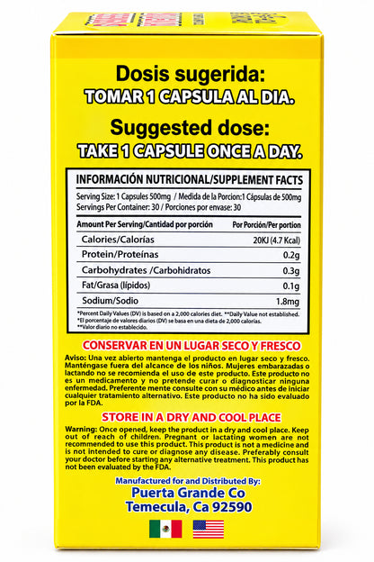 LO+ NATURAL Dietary Supplement Quema llantas 30 caps 500 mg