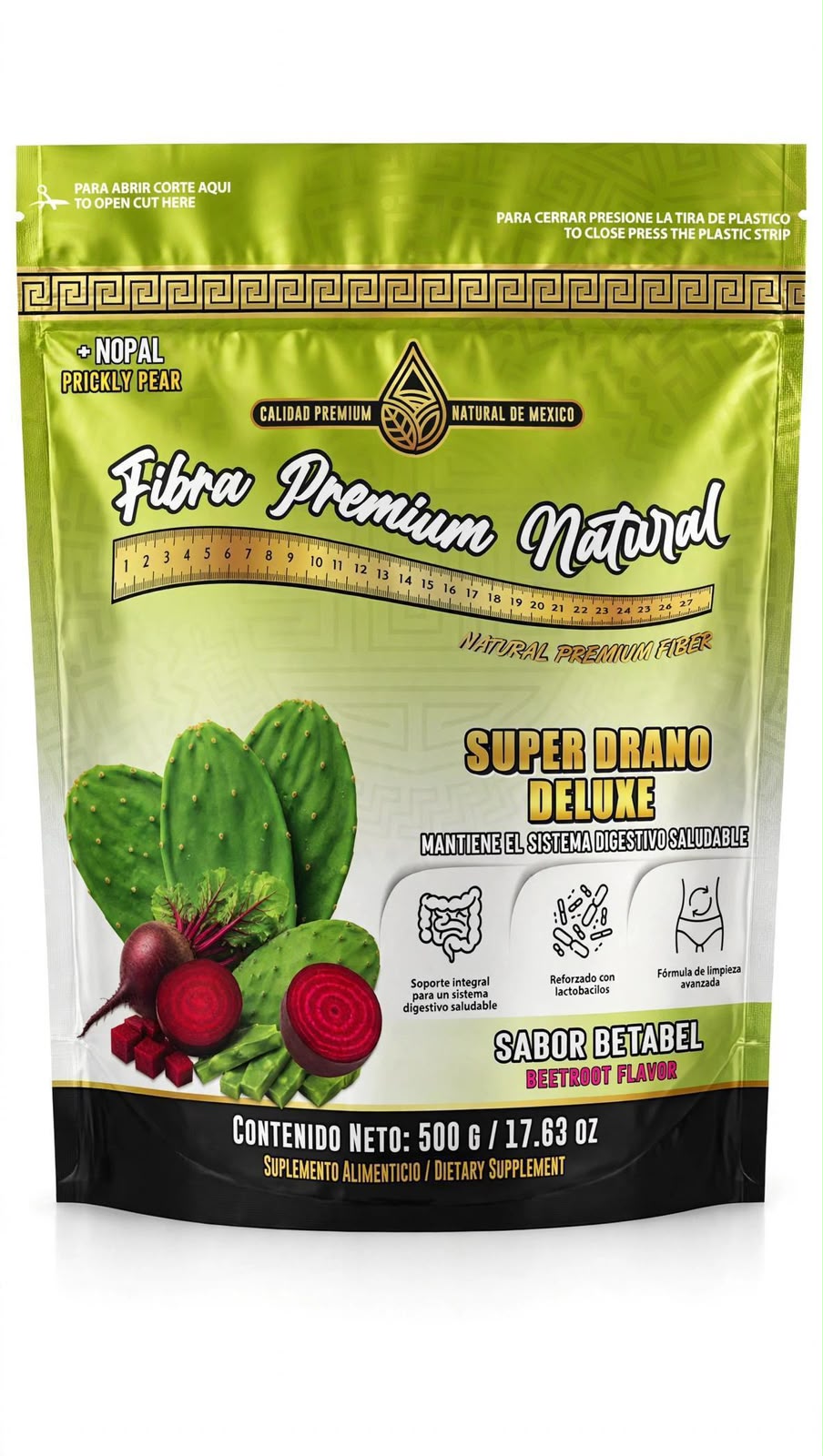 Fibra Premium Natural super drano delux