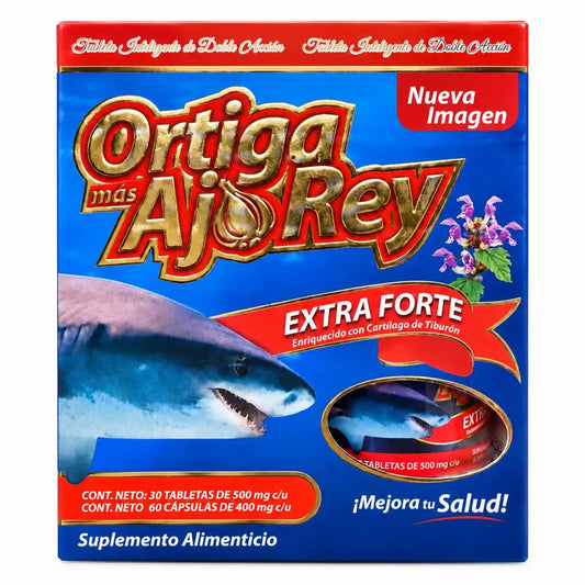 Ortiga Rey Blue Box Mexico Vitamin Supplement, 60-Capsule Bottle