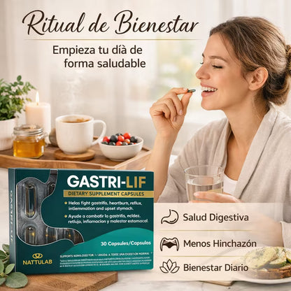 GASTRI-LIF 30 Capsules Dietary Supplement Herbal Blend with Natural Ingredients